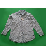 Tommy Bahama RELAX Size S Men Shirt 100% LINEN Light Blue Long Sleeve  - £49.81 GBP