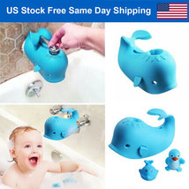 Blue Baby Bath Spout Cover Faucet Protector Bathroom Bathtub Silicone Co... - $21.99