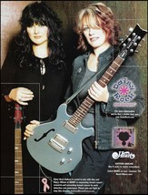 Heart band Ann &amp; Nancy Wilson Daisy Rock guitar breast cancer research ad print - £3.32 GBP
