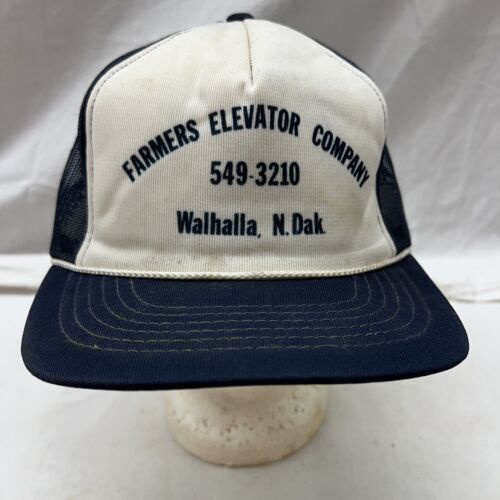 trucker hat baseball cap Vintage Mesh Snapback Farmers Elevator Company ND - $39.99