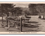 Ostrich Farm Los Angeles California CA UNP WB Postcard Z9 - £1.55 GBP