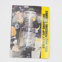 NHL Hockey Pittsburgh Penguins 1991 1992 Team Schedule Pocket Size - $24.74