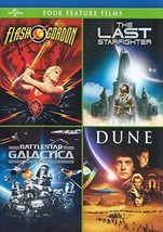 4Movie DVD Flash Gordon,Last Starfighter,Battlestar Galactica,Virginia MADSEN - £59.41 GBP
