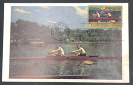 1967 Biglen Brothers Racing by Thomas Eakins First Day Issue Postcard FDC Rowing - £6.12 GBP