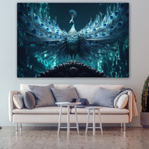 Magical Peacock Canvas Painting Wall Art Poster Landscape Canvas Print Picture - £11.02 GBP+