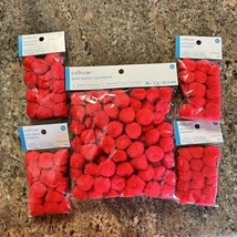 Pom Poms Red 1 inch 144 Count - £3.90 GBP