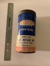 Vintage Coop bicycle motorcycle Tire Tube Repair Kit Tin Can gas oil xl - £73.56 GBP