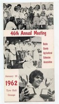 1960&#39;s Pennsylvania 4 H Club Meeting Program Camp Schedule Officers Sugg... - £21.74 GBP
