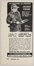 1954 Print Ad 10-X Cold Weather Hunting Sport Coats Des Moines,Iowa - £7.09 GBP