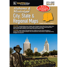 Alabama &amp; Mississippi City, State, &amp; Regional Maps Street Atlas (K) - £47.44 GBP
