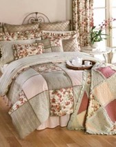 Laura Ashley Woodbury Glenmoore Rose Floral Ruffled 2-PC Standard Shams - $34.00