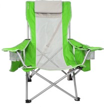 Kijaro Coast Folding Beach Sling Chair With Cooler, Key West Lime Green - £52.11 GBP