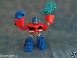 Transformers Hasbro Optimus Prime PVC Action Figure Cake Topper 3 1/2&quot; - £2.00 GBP