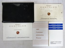 1997 Chrysler Concorde Owners Manual [Paperback] Chrysler - $19.59