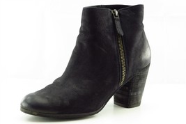 BP. Size 7 M Black Short Boots Leather Zip Boots - £19.83 GBP