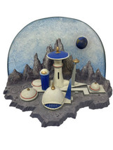 Reco &quot;The Moon Castle&quot; Figurine, by Vincent Di Fate, The Age of Exploration - £53.02 GBP
