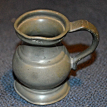 Small Antique Pewter Cup, Hallmark, 2-1/4” Tall - £15.62 GBP