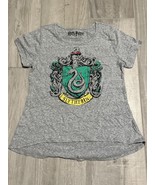 New Harry Potter SLYTHERIN CREST T-SHIRT GIRLS GRAY Color Size XL (16) - $18.80