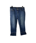 Simply Vera Vera Wang Womens Denim straight capris Jeans Size 6 - $276.05 MXN