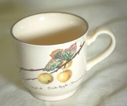 Noritake Ireland Coffee Cup Mug Crab Apple Fruit - $9.89