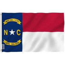 ANLEY Fly Breeze 3x5 Foot North Carolina State Flag - North Carolina NC ... - £5.50 GBP
