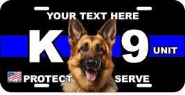 German Shepherd K9 K-9 Dog Canine Military Police Aluminum Metal License Plate - £9.61 GBP+