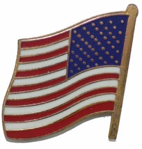 Us Flag Left Lapel Pin Or Hat Pin - Veteran Owned Business - $5.58