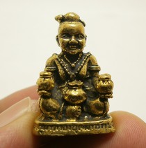 Guman Tong Mini Amulet Lp Pern Kuman Thong Magic Spirit Thai Lucky Rich Gamble - £34.52 GBP