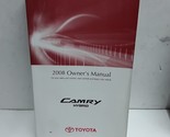 2008 Toyota Camry Hybrid owners manual [Paperback] Owners Manuals - £39.35 GBP