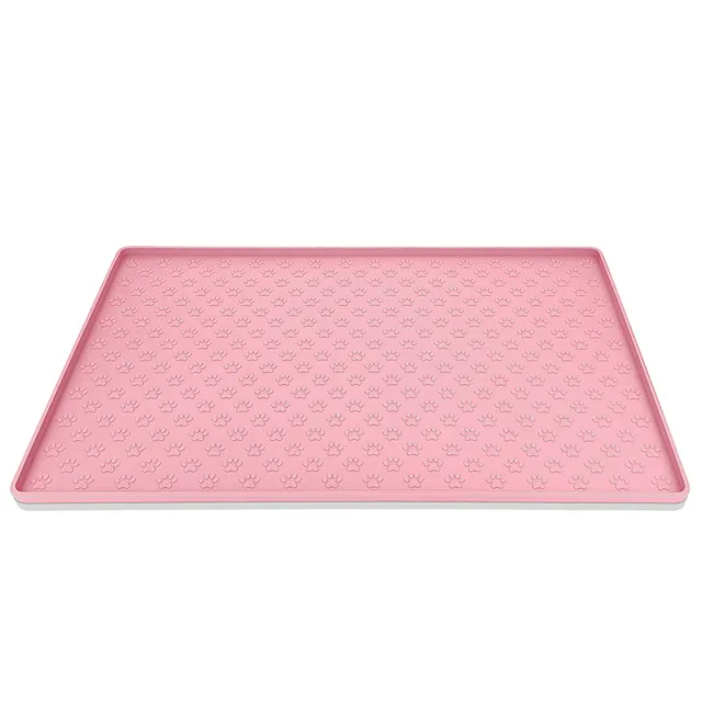 Pet Placemat Cat Feed Mat Cat Drinking Feeding Placemat Silicone Waterpr... - £24.43 GBP