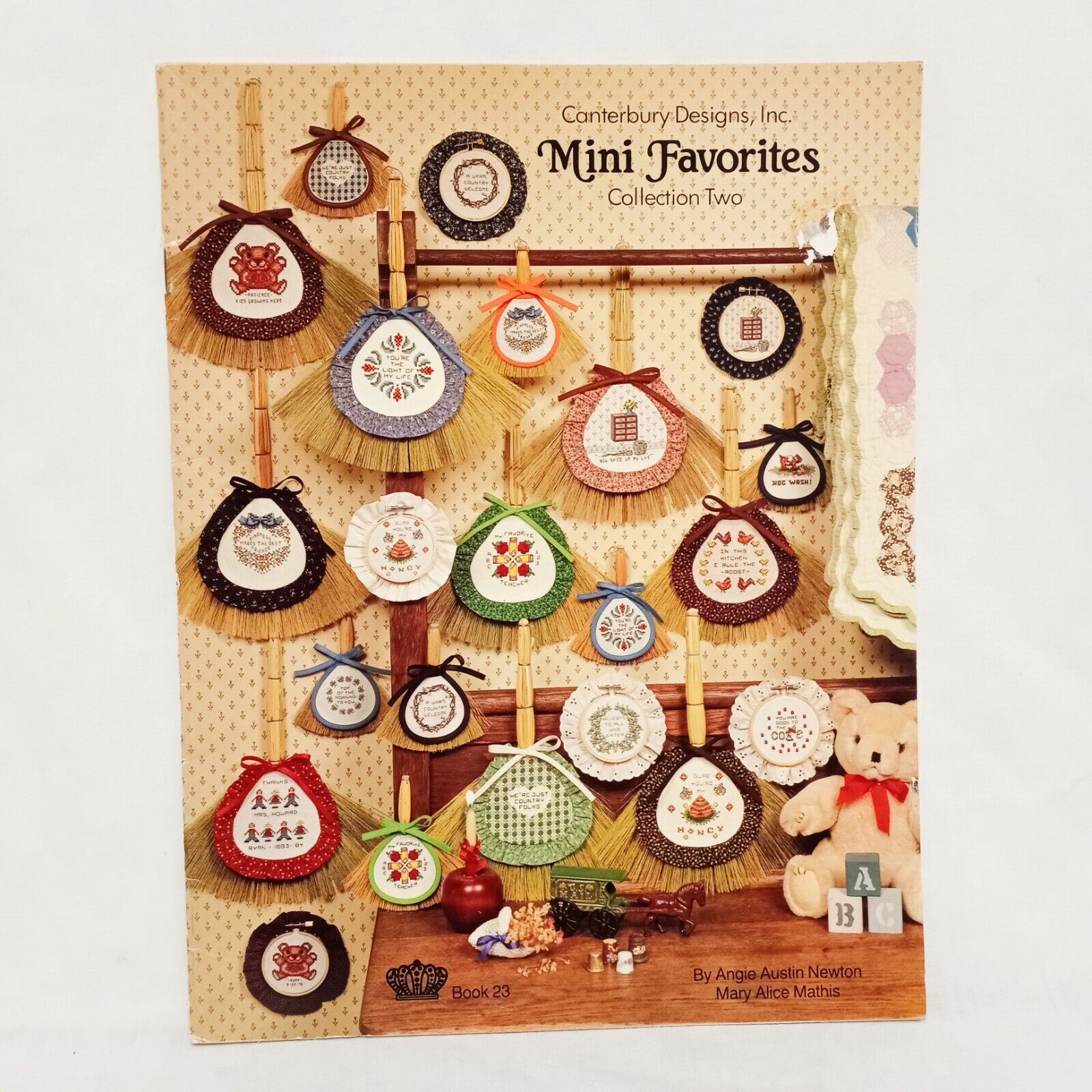 Mini Favorites Two Cross Stitch Pattern Leaflet Book Canterbury Designs 1984 - $14.99