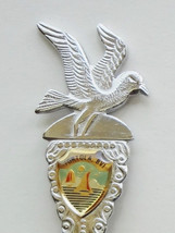 Collector Souvenir Spoon Tortola British Virgin Islands BVI Seagull Figural - £12.17 GBP