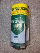 2 Pack-Mitchum Clear Gel Triple Odor Defense Antiperspirant &amp; Deodorant, Unscent - £9.57 GBP