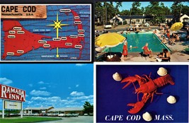 Cape Cod, Mass. Lot of 4 Postcards - £1.72 GBP