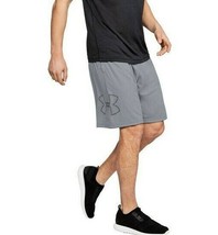 Mens Under Armour UA Tech Graphic Logo Heatgear Shorts - GRAY - 4XL - NWT - £19.65 GBP