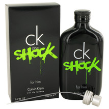 CK One Shock by Calvin Klein Eau De Toilette Spray 6.7 oz For Men - £29.46 GBP