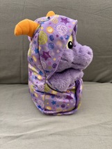 Walt Disney World Epcot Figment in a Hoodie Pouch Blanket Plush Doll NEW image 3