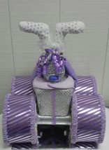 Princess Four Wheeler Diaper Cake Purple and Silver Bling Themed Baby Shower  - £65.15 GBP
