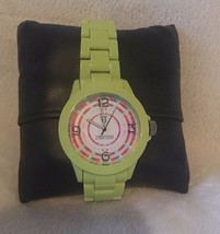 Timepieces by Randy Jackson SPORT Round LIME Multicolor Dial SWISS Watch... - £26.67 GBP