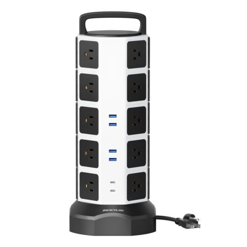 Power Strip Tower Surge Protector, 20 Outlets 6 USB (2 USB C) Charging S... - $175.91