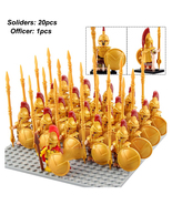 Brave Sparta Warriors+ Officer Ancient Greece Army Set 21 Minifigures - £16.48 GBP