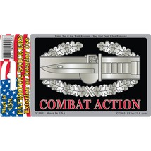 DC0005 Black U.S. Army Combat Action Badge Sticker (3&#39;&#39;x4.25&#39;&#39;) - £6.61 GBP