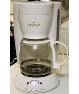 Gevalia DL-12 White Glass Carafe Coffee Basket Coffee Maker Drip 12 Cup - $43.00