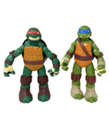 TMNT 10” Raph &amp; Leo Action Figures 2012 Playmates Teenage Mutant Ninja T... - $26.77 CAD