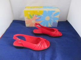 EASY STREET Fantasia Sandals - Red - US Size 6 1/2 W  -  #756 - $29.69