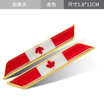 Car Chinese Flag Side Label Car Sticker Italian Metal Fender 3D Creative Scratch - £11.70 GBP