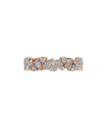 14k Gold Diamond Ring, Multi-Stone Diamond Ring, Wedding Ring, Stackable... - £1,687.31 GBP+