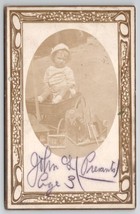 RPPC Little John In Wagon With His Birthday Presents 1913 Texas Postcard T21 - £12.01 GBP