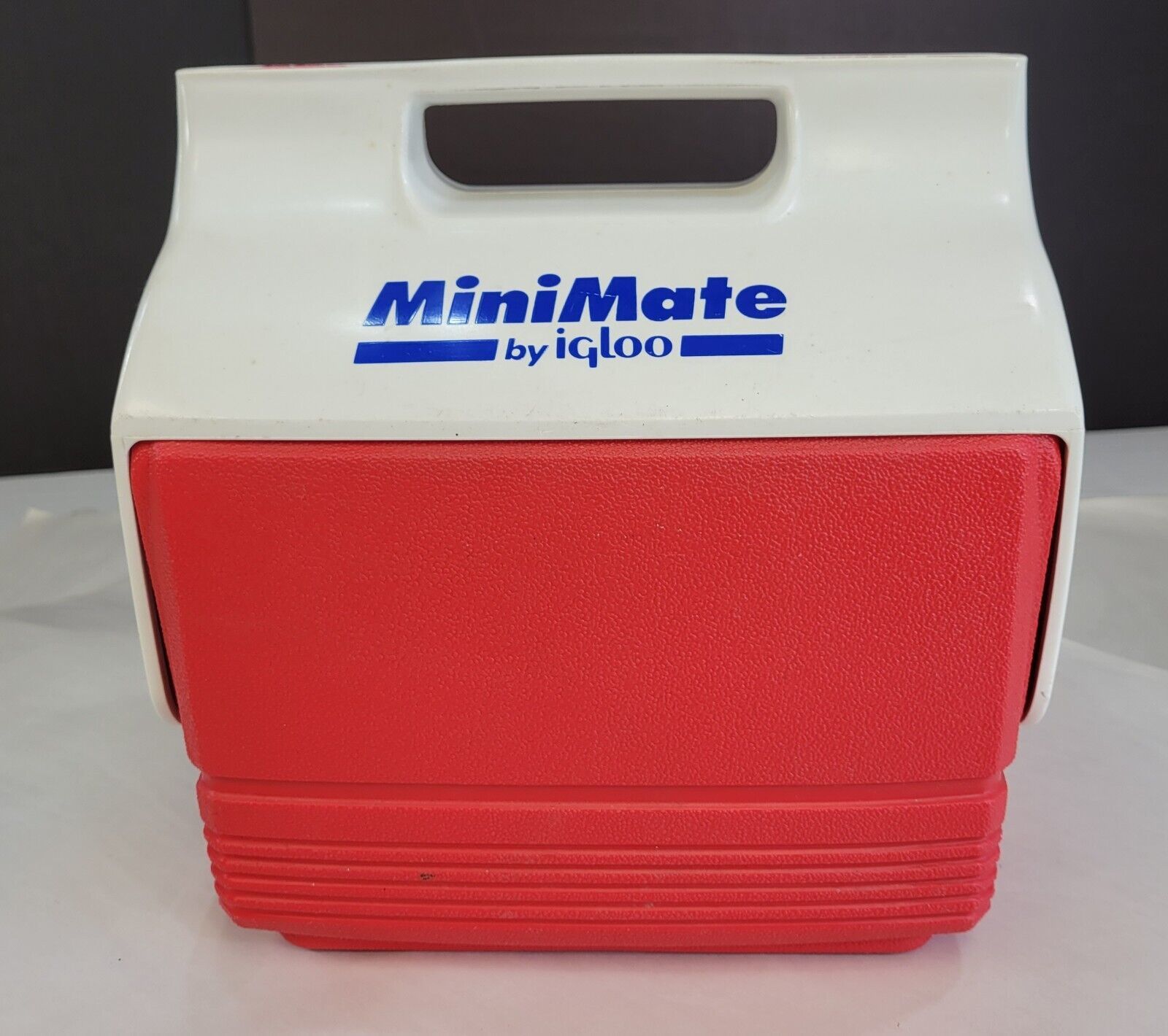 1996 Mini Mate by Igloo Red White Blue Cooler 4 Pack Lunch Box Personal USA - £6.83 GBP