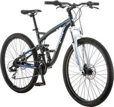 Men&#39;S Detour Mountain Bike By Mongoose, 18&quot; Aluminum Frame, 26&quot; Wheels, Grey. - £333.99 GBP